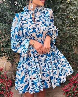 NWOT H&m Conscious Collection Cotton Voile Dress coastal Tuckernuck XXS